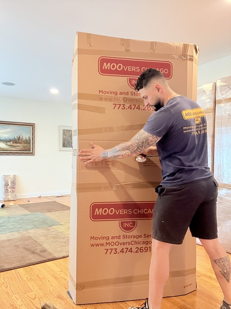 Proper Packing technique before moving items.