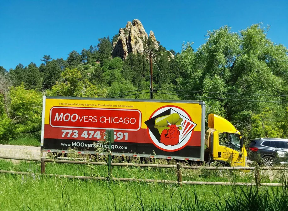 Moovers Chicago Moving Truck Moovers Chicago truck providing local and long distance moving services.