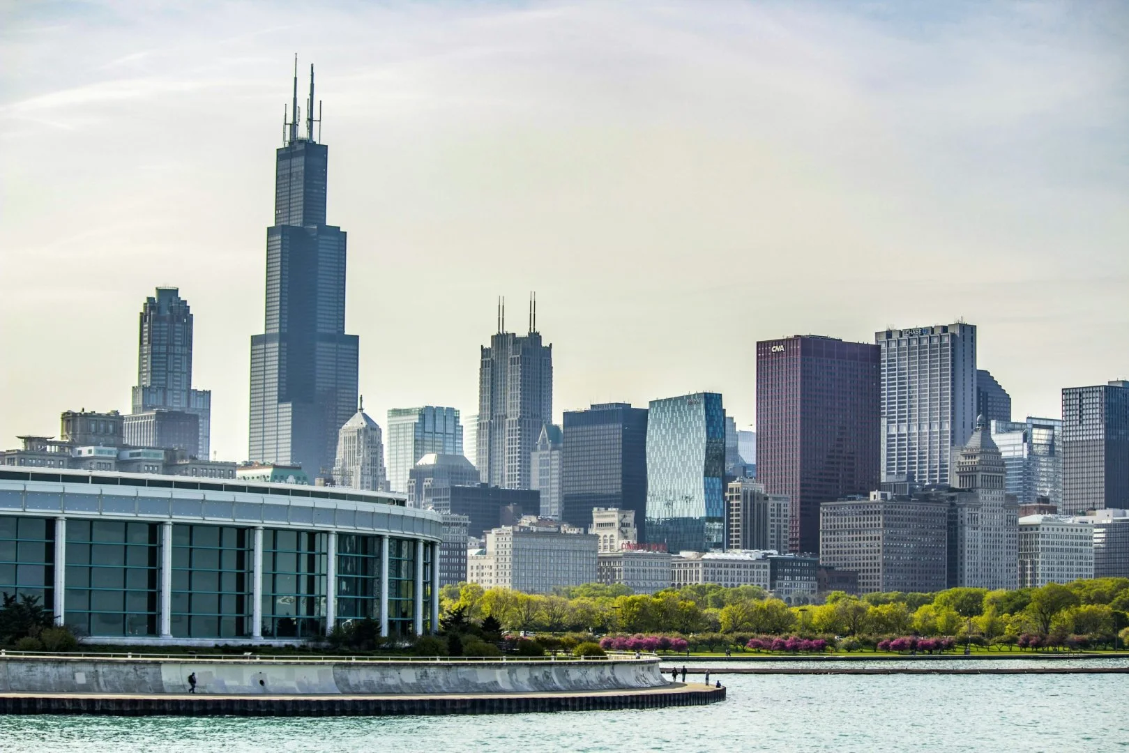 Chicago Skyline - Moovers Chicago Chicago skyline with Willis Tower, ideal for moving services in Chicago.