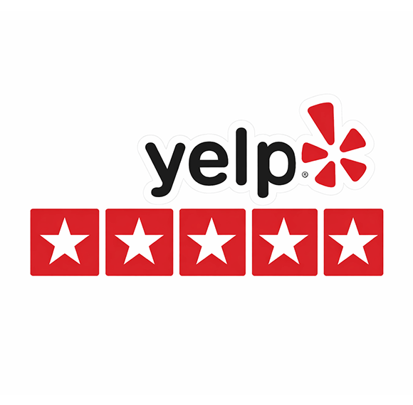 Yelp 5-star rating for Moovers Chicago, a trusted moving company.