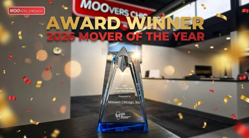 Moovers Chicago wins 2026 Mover of the Year award, showcasing excellence in moving services.