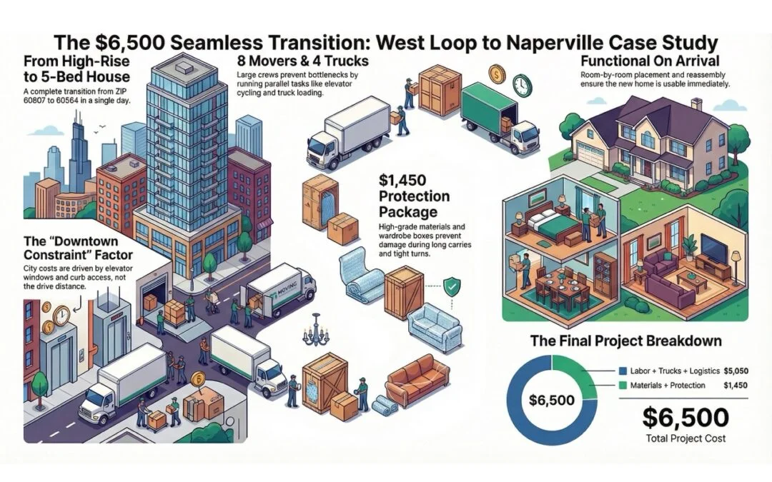 West Loop to Naperville Move Cost Case Study ($6,500)